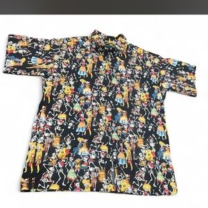 Moon Dog Shirt Co. "Day of the Dead" Handmade Button-Down